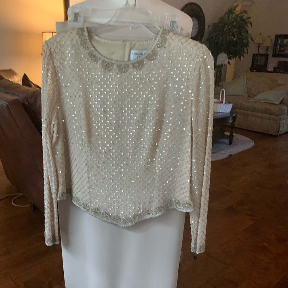 Adrianna Papell evening two piece dress